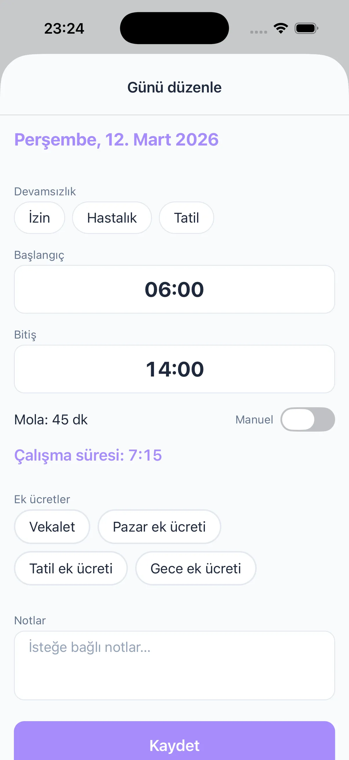 Ek ücretler ve nöbet