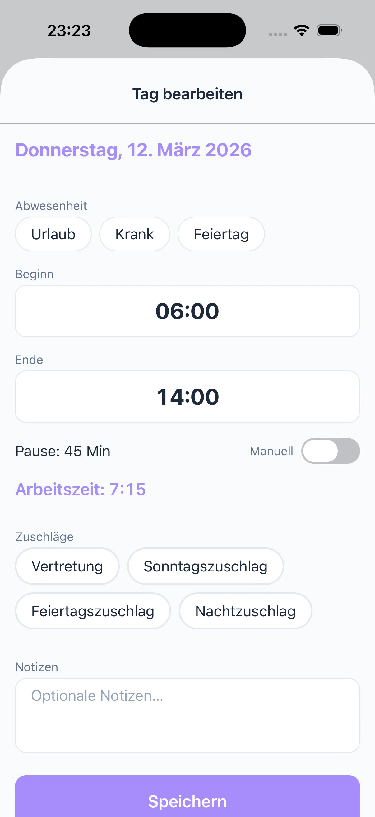 Zuschläge & Vertretung