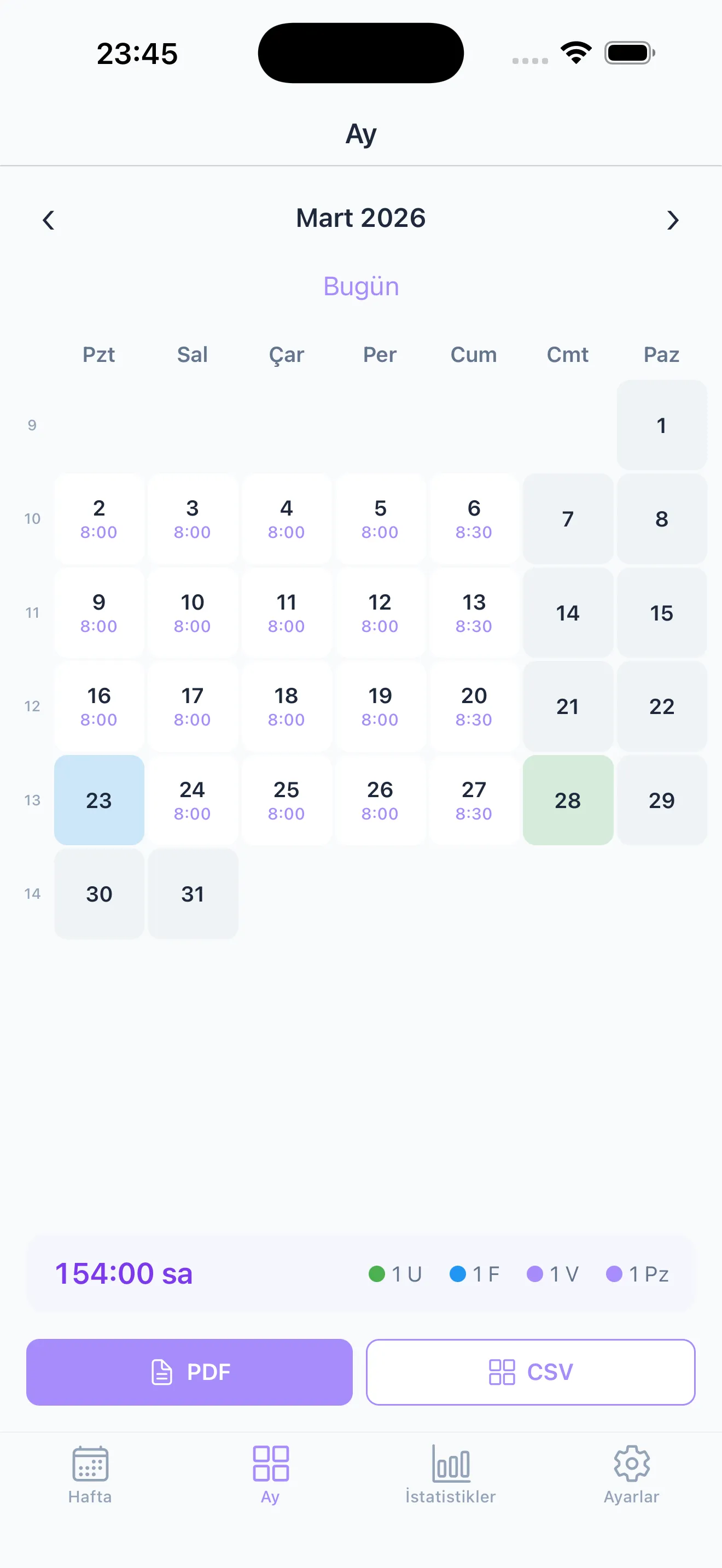 Çalışma kaydı. PDF olarak.